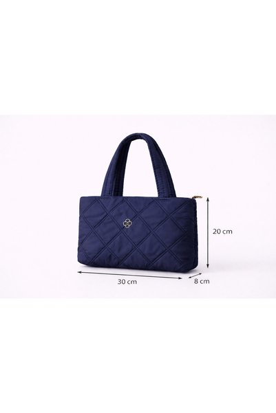 zetus Laura Model Navy Blue Women's Hand and Shoulder Bag