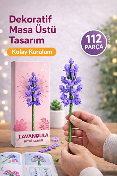 ZİVENTA Dekoratif Çiçek Modeli Legosu Hediyelik Solmayan Çiçek Yapı Oyuncağı ...