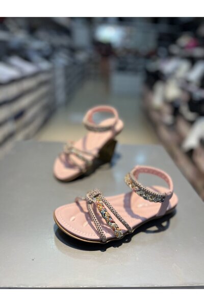 Guja Κοριτσίστικα πέτρινα κομψά φλατ σανδάλια