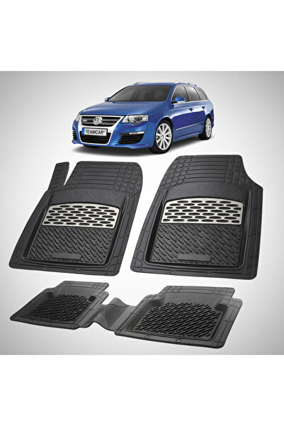 TEAMCAR Compatible Car Mats for VW Passat B5/B6 TEAMCAR® Silver