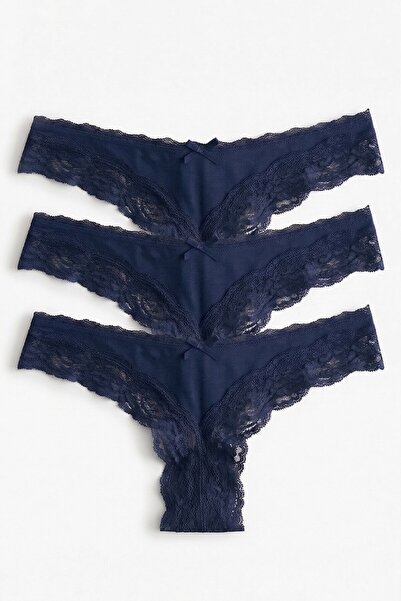 Öts Chiloți - Bleumarin - Brodată și încrustată