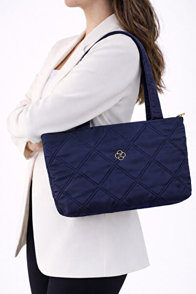 zetus Laura Model Navy Blue Women's Hand and Shoulder Bag