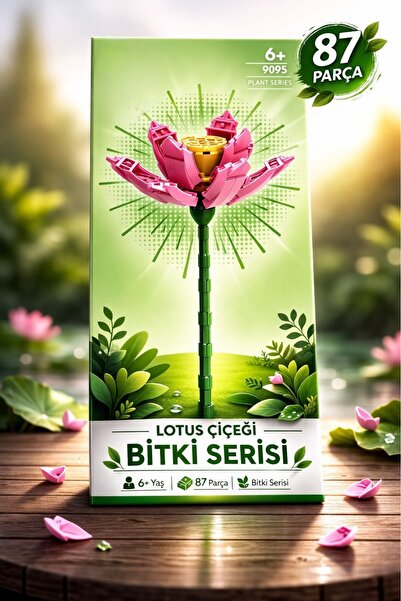 ZİVENTA Dekoratif Çiçek Modeli Legosu Hediyelik Solmayan Çiçek Yapı Oyuncağı ...