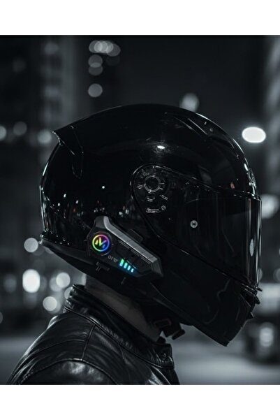 Kanonik Education Bluetooth 5.3 Helmet Intercom Headset 1000m Distance 1000Mah