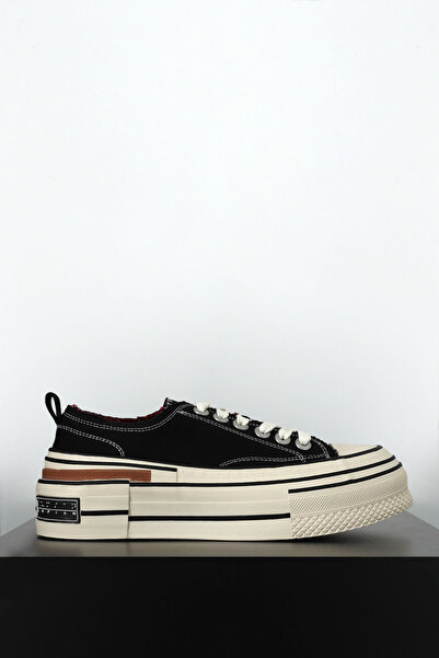 Lufian 121230039 Elena Canvas Unisex Sneaker Παπούτσια ΜΑΥΡΟ