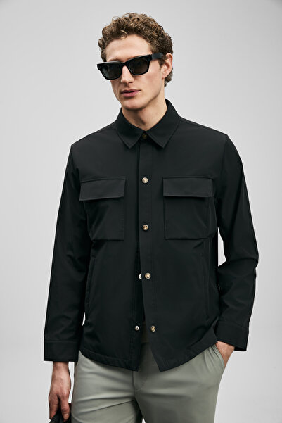 Lufian Flex Men's Shirt Jacket Black