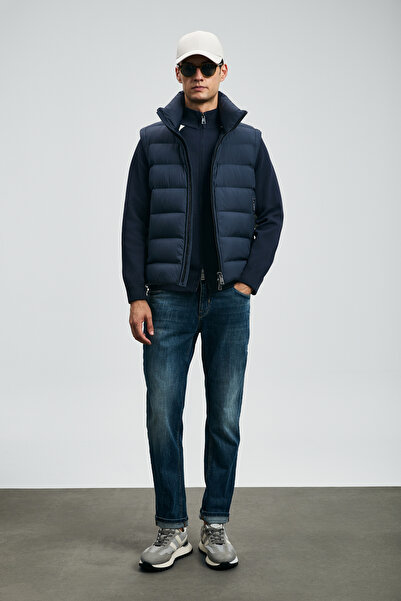 Lufian Ανδρικό παντελόνι Lukas Sports Jean Slim Fit Μπλε