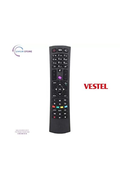 Herz Vestel İle Uyumlu 48FD5400 Uydu Alıcılı LED TV Kumandası