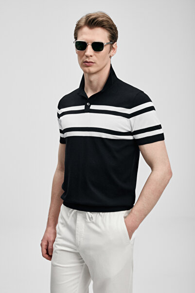 Lufian Brando Men's Modal Blended Sweater Black