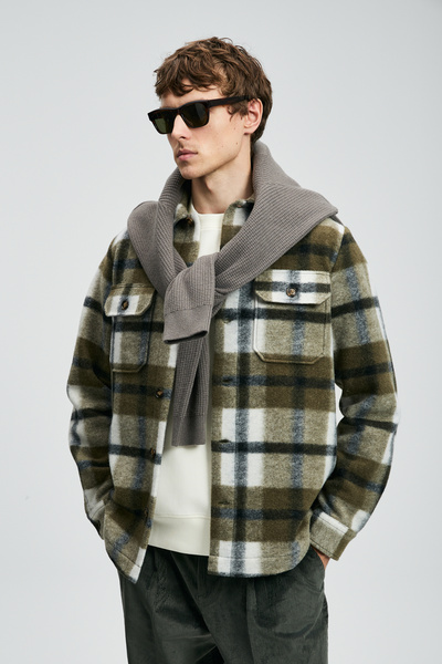 Lufian Ανδρικό πουκάμισο Emir Basic Regular Fit Πράσινο