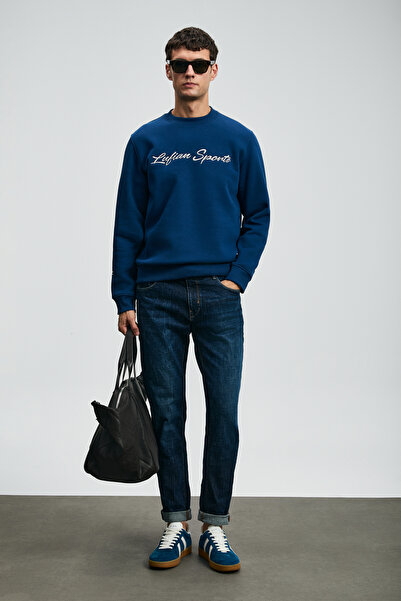 Lufian Peter Spor Jean Ανδρικό Παντελόνι εφαρμοστό Μπλε