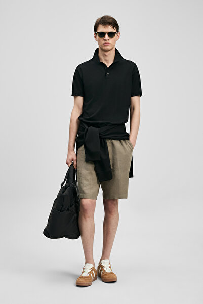 Lufian Ανδρικό πουλόβερ Derek Μοντάλ Μικτό Μαύρο