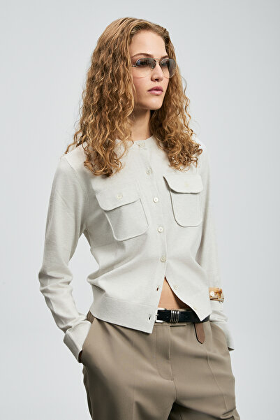 Lufian Γυναικεία ζακέτα Zendaya Stone