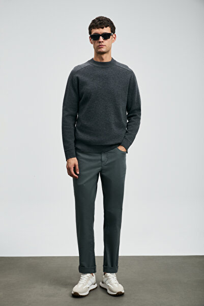 Lufian Helt Sport 5 Pocket Ανδρικό Παντελόνι Slim Fit Green