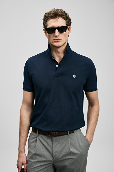 Lufian Laon Smart ανδρικό μπλουζάκι πόλο Navy Blue