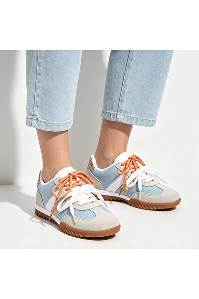 Tmall Pantofi Sport De Dama,Din Piele Ecologica intoarsa,D1411,Denim Albastru