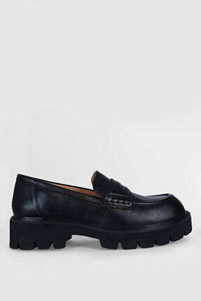 Lufian Anna Γυναικεία Δερμάτινα Παπούτσια Μαύρα