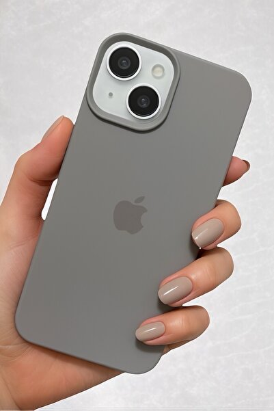 ProNorth Iphone 15 Uyumlu Kılıf Logolu Lansman Soft Yumuşak Içi Kadife Siliko...