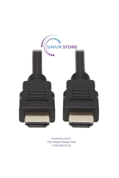 Herz HDMI Cable 10 Meters – 1080P Full Hd, Black Color, Long Distance Tv Connection Cable with Gold Tips