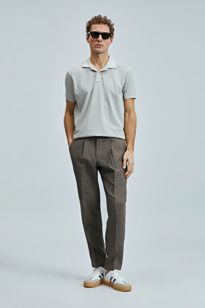 Lufian Ανδρικό μπλουζάκι πόλο Vernon Smart μπεζ