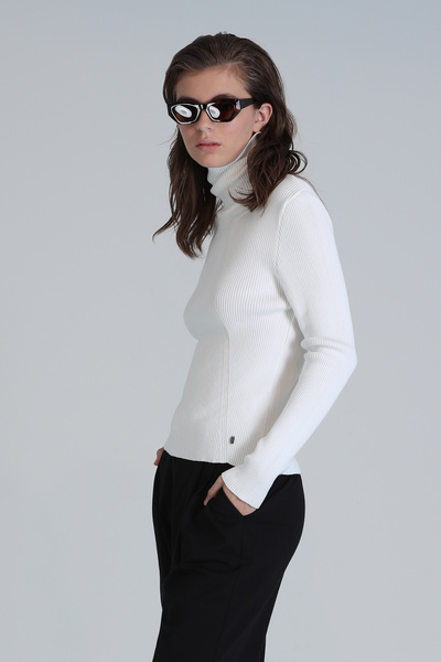 Lufian Γυναικείο πουλόβερ εκρού Gale