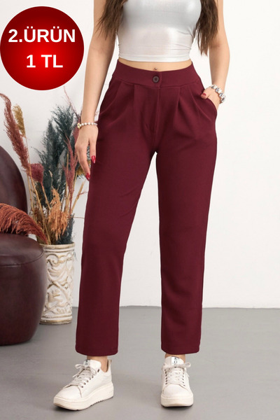 BİKELİFE Γυναικείο ψηλόμεσο παντελόνι λύκρα με στενή γραμμή