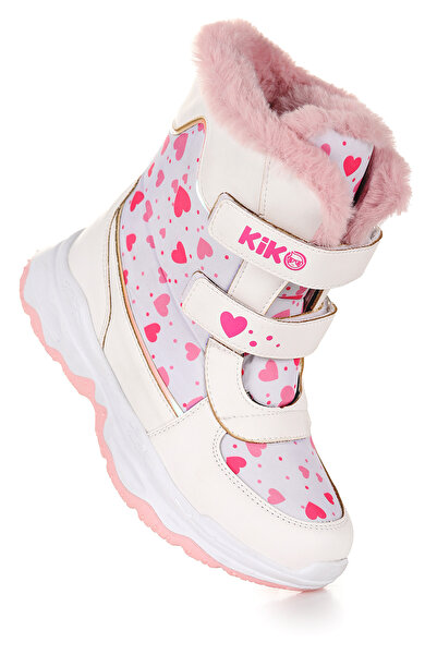 Kiko Kids Snowflake Velcro Girls Snow Boots Ανθεκτικά στο κρύο νερό