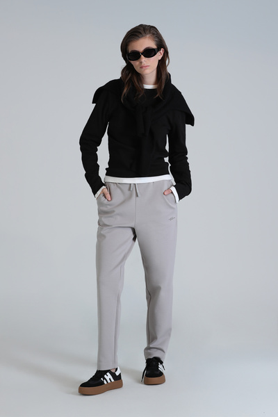 Lufian Γυναικείο πλεκτό παντελόνι Amber Μπεζ