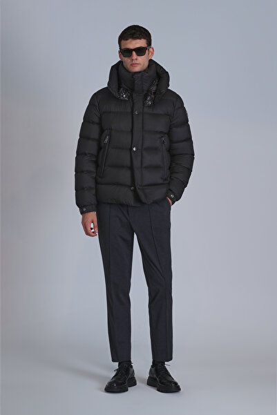 Lufian Marty Goose Feather Men's Coat Black