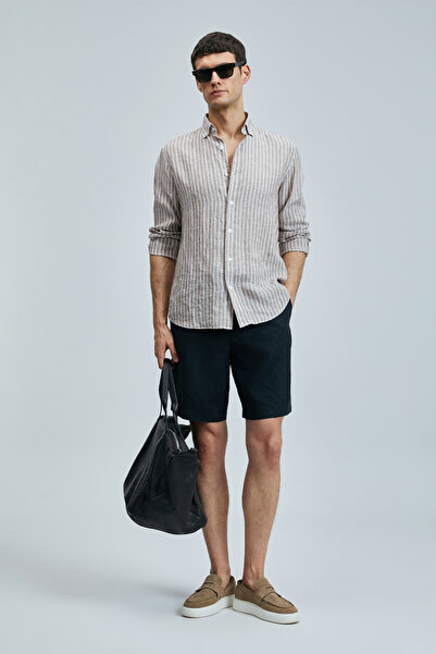 Lufian Peler Sports Ανδρικό σορτς Chino Slim Fit Μαύρο