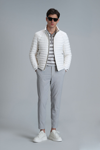 Lufian Ανδρικό παντελόνι Chino Hery Smart Slim Fit Grey