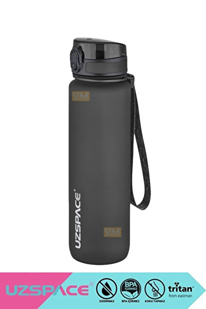 Uzspace 1000ml Yeni Koleksiyon Soft Touch Tritan Su Matarası