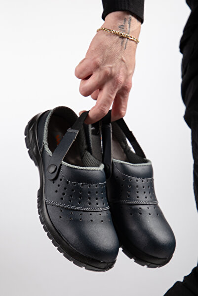 e&e Mekap 210 S1 Microfiber Çelik Burun Lacivert İş Ayakkabısı Rahat,Hafif Or...