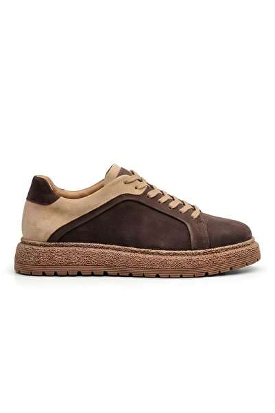 Ahmed Hamdi Bey Paulo Brown Nubuck Men's Leather Shoes