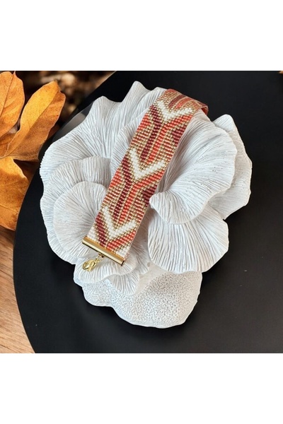 Ezera Χειροποίητο Γυναικείο Βραχιόλι Lamia από Χάντρες Miyuki, Υφαντό σε Πορτ...