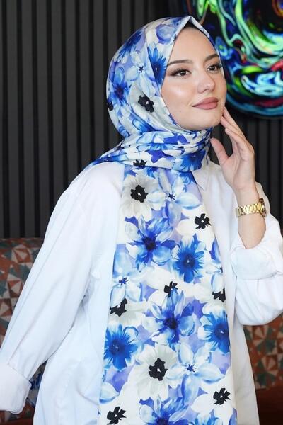 AFVENTE Lavender Pattern Lilac Soft Cotton Shawl