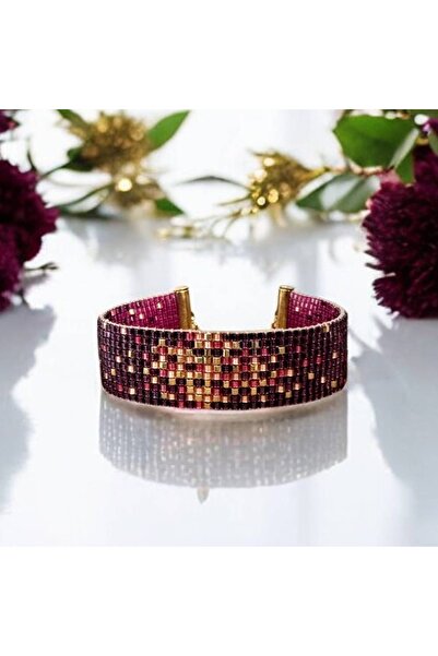 Ezera Κομψό πολυστρωματικό βραχιόλι για γυναίκες από χάντρες Miyuki, χειροποί...