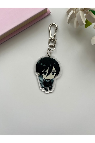 Hara Company Attack On Titan Animesi Mikasa Ackerman Anime Anahtarlık / Çanta...