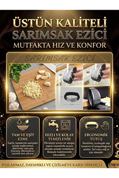 Keskon Sarımsak Ezici Presi | Pratik Doğrama Aleti | Hızlı ve Kolay Sarımsak ...