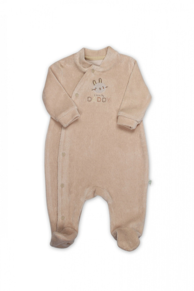 Bistyle Jumpsuit Velvet I Love Daddy 15125 Beige
