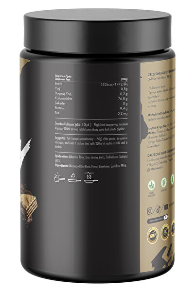 GRIZZONE Rice Cream 800 Gr ( Gofret )