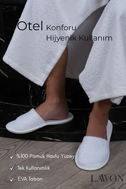 Lawon Παντόφλες μπουρνούζι μιας χρήσης Comfor Series