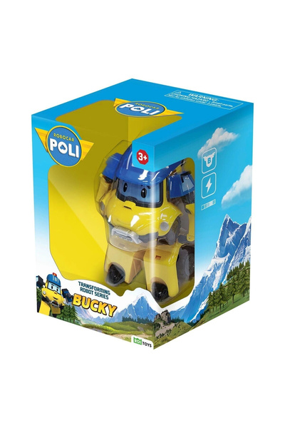 Genel Markalar POLI MRT-0655 Robocar Transforming Robot Figür Bucky