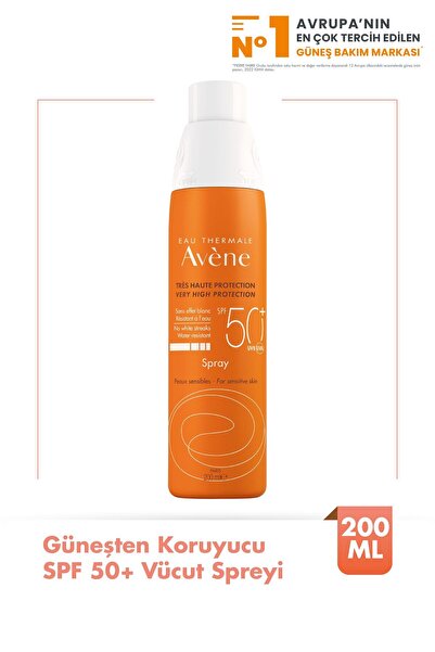 Avene SPF 50+ Αντηλιακό Σπρέι Σώματος - 200 ml