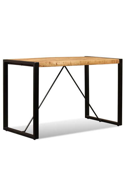 Concept Masă de bucătărie, lemn masiv de mango nefinisat, 120 cm