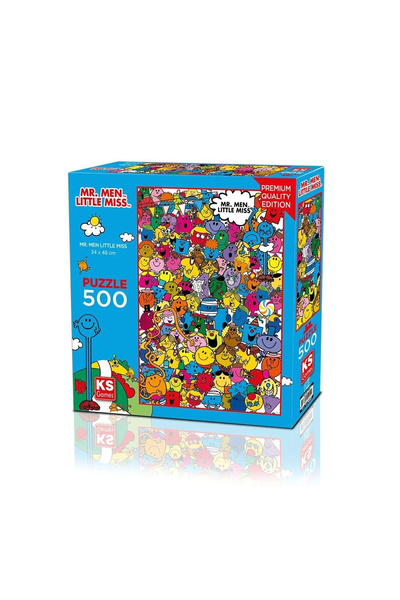 Ks Puzzle 14451 PUZZLE 500 MR MEN LİSANSLI 500 PARÇA YETİŞKİN PUZZLE
