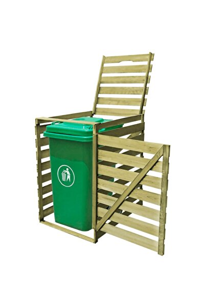 Concept Magazie pubelă individuală, 240 L, lemn tratat