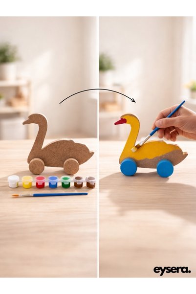 eysera Wooden Painting Set – Children's Activity & Hobby Toy, Montessori Educational Set