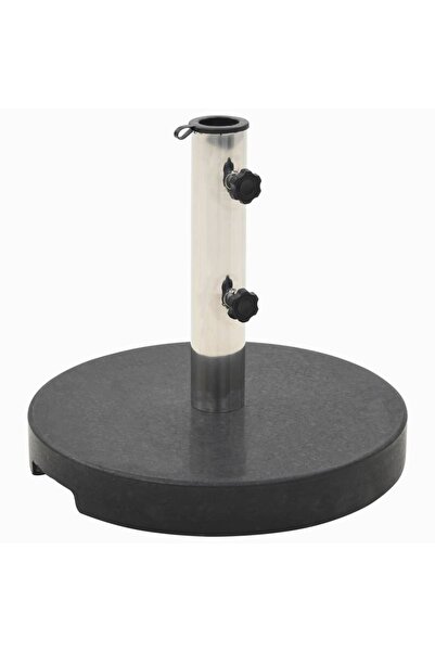 Concept Suport umbrelă de soare, negru, granit, 20 kg, rotund