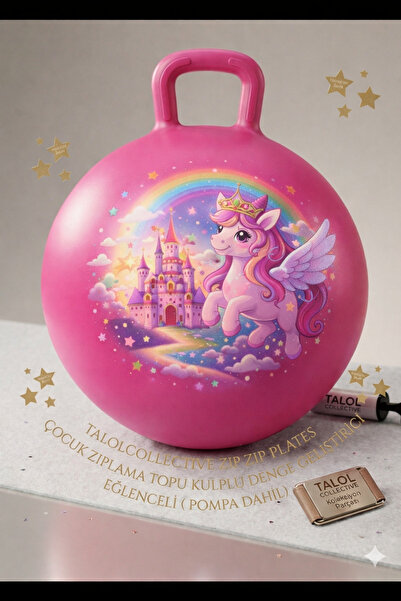 SPORTSFİT TALOLCOLLECTIVE ZIP ZIP PLATES ÇOCUK ZIPLAMA TOPU KULPLU DENGE GELİ...